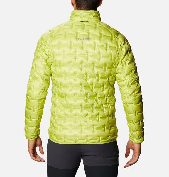 Columbia Delta Ridge Down Jacket Yellow For Men's NZ14095 New Zealand